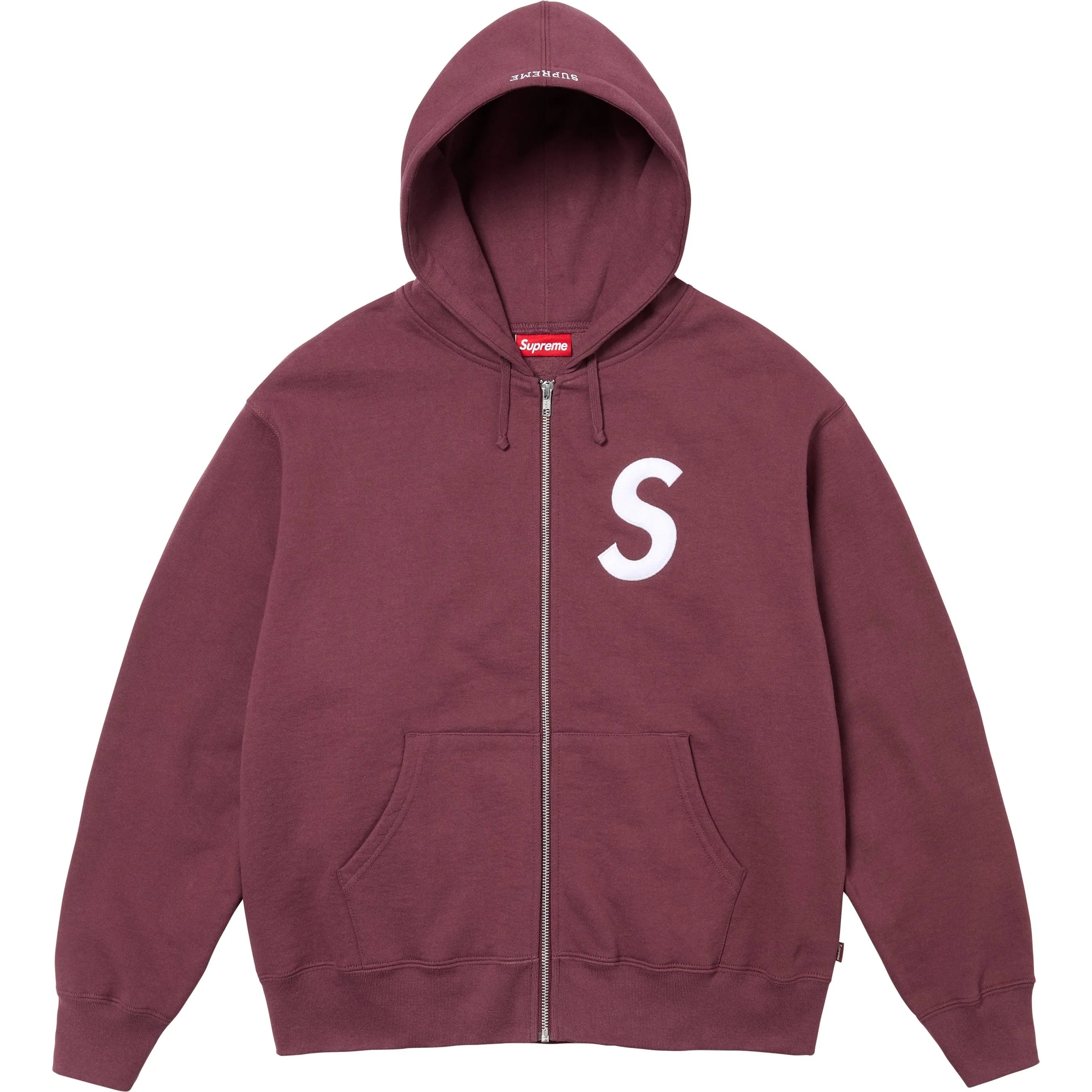 S Logo Zip Up Hooded Sweatshirt view 14